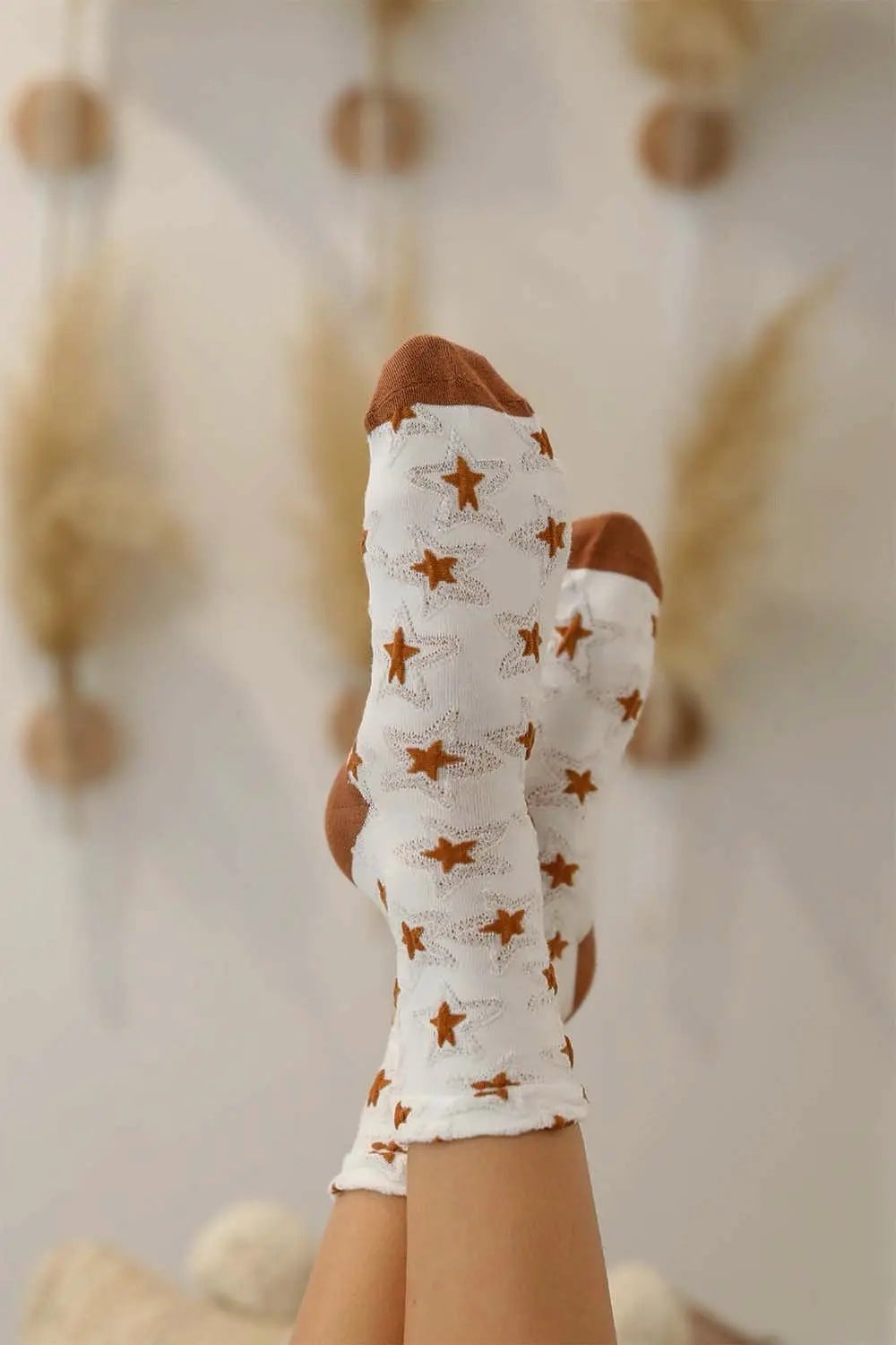 Eco-Friendly Star Design Socks - Boho Clothing and Accessories - Flyclothing LLC