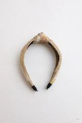 Twine Woven Knotted Headband – Rustic Elegance
