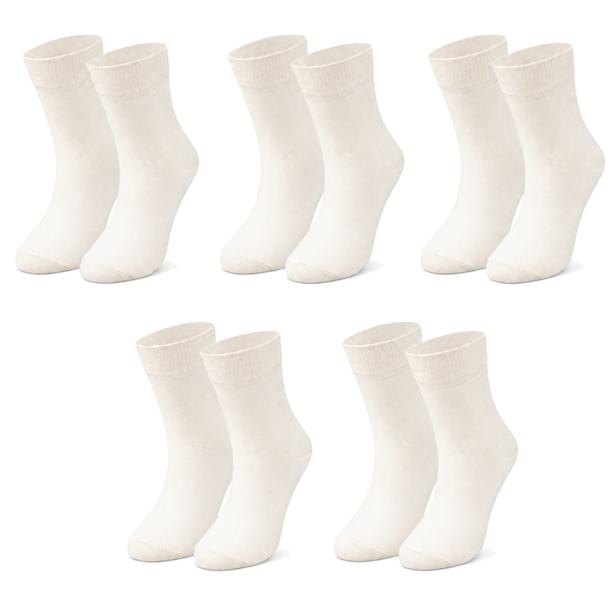 tittimitti® Kids’ 98% Organic Cotton Crew Socks 5-Pack – Ages 1–12, School Socks - tittimitti - Flyclothing LLC