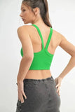 MONO B Seamless Solid Cami - Trendsi
