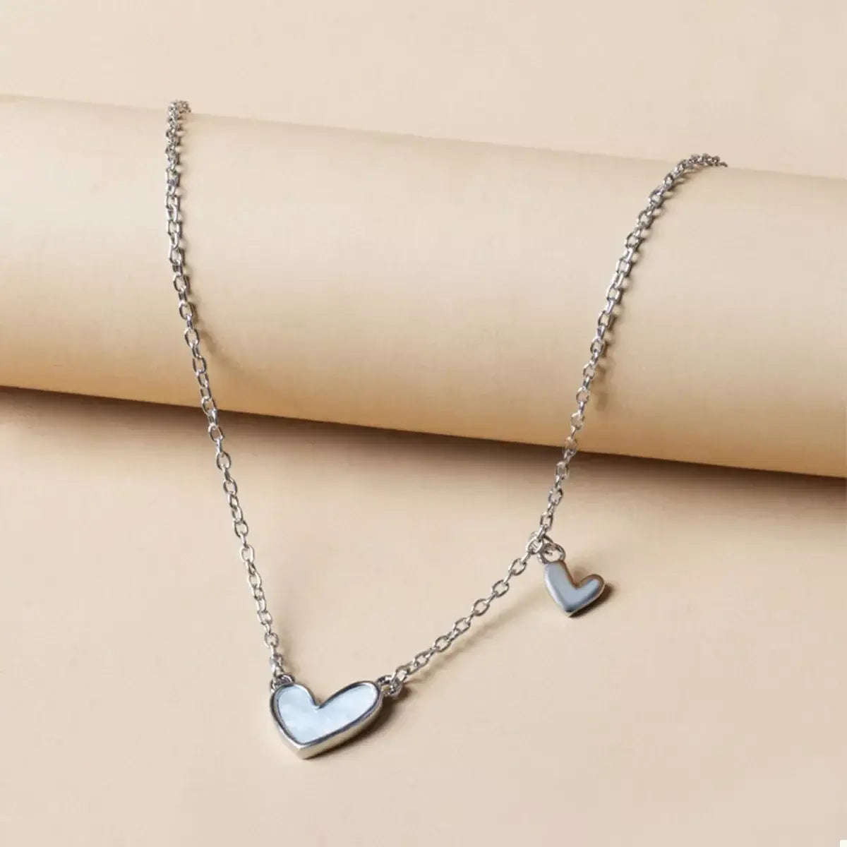 Alloy Heart Pendant Necklace - Trendsi - Flyclothing LLC