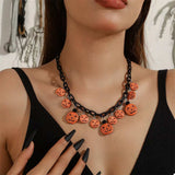 Halloween Skull Ghost Charm Necklace - Trendsi - Flyclothing LLC