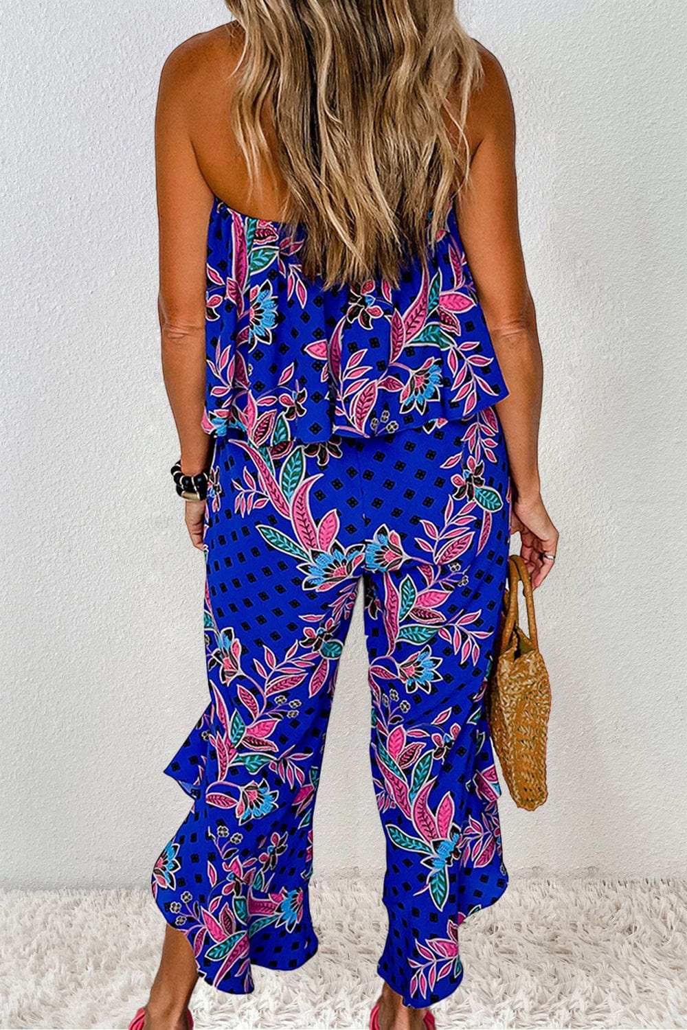 Printed Tube Jumpsuit - Trendsi - Flyclothing LLC