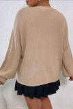 Floral Applique Drop Shoulder Open Front Cardigan - Trendsi - Flyclothing LLC