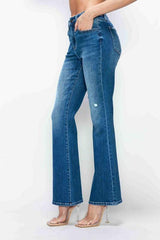 bytos Full Size High Rise Bootcut Jeans with Pockets - Trendsi - Flyclothing LLC