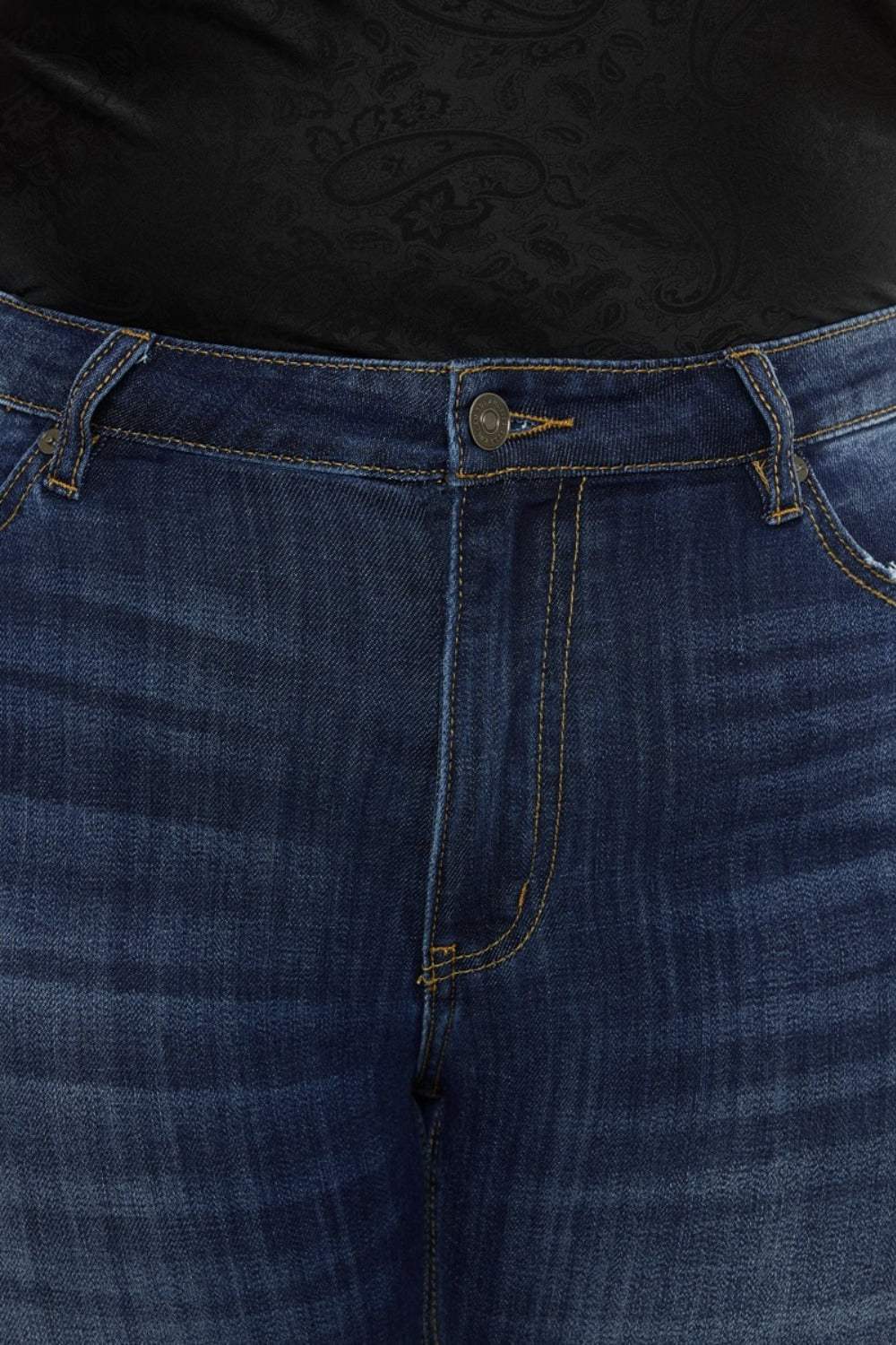 Kancan Full Size Mid Rise Slim Flare Jeans - Trendsi - Flyclothing LLC