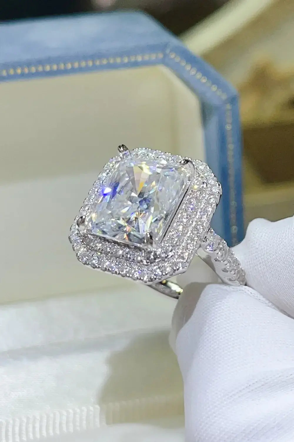 2 Carat Moissanite 925 Sterling Silver Ring - Trendsi - Flyclothing LLC