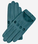 Alessa (sage) - Classic Italian lambskin leather driving gloves