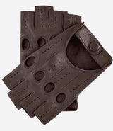 Rossana (taupe) - Italian fingerless lambskin leather driving gloves - Leather Gloves Online - Flyclothing LLC
