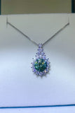 3 Carat Moissanite 925 Sterling Silver Pendant Necklace - Trendsi