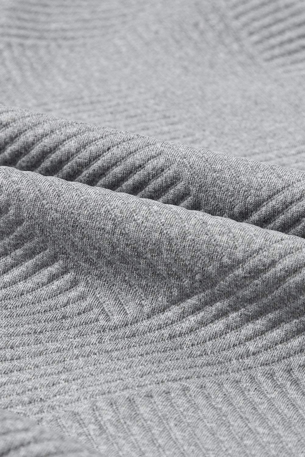 Textured Turtleneck Long Sleeve Sweatshirt - Trendsi - Flyclothing LLC