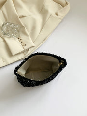 Sequin Clutch with Zipper - Trendsi