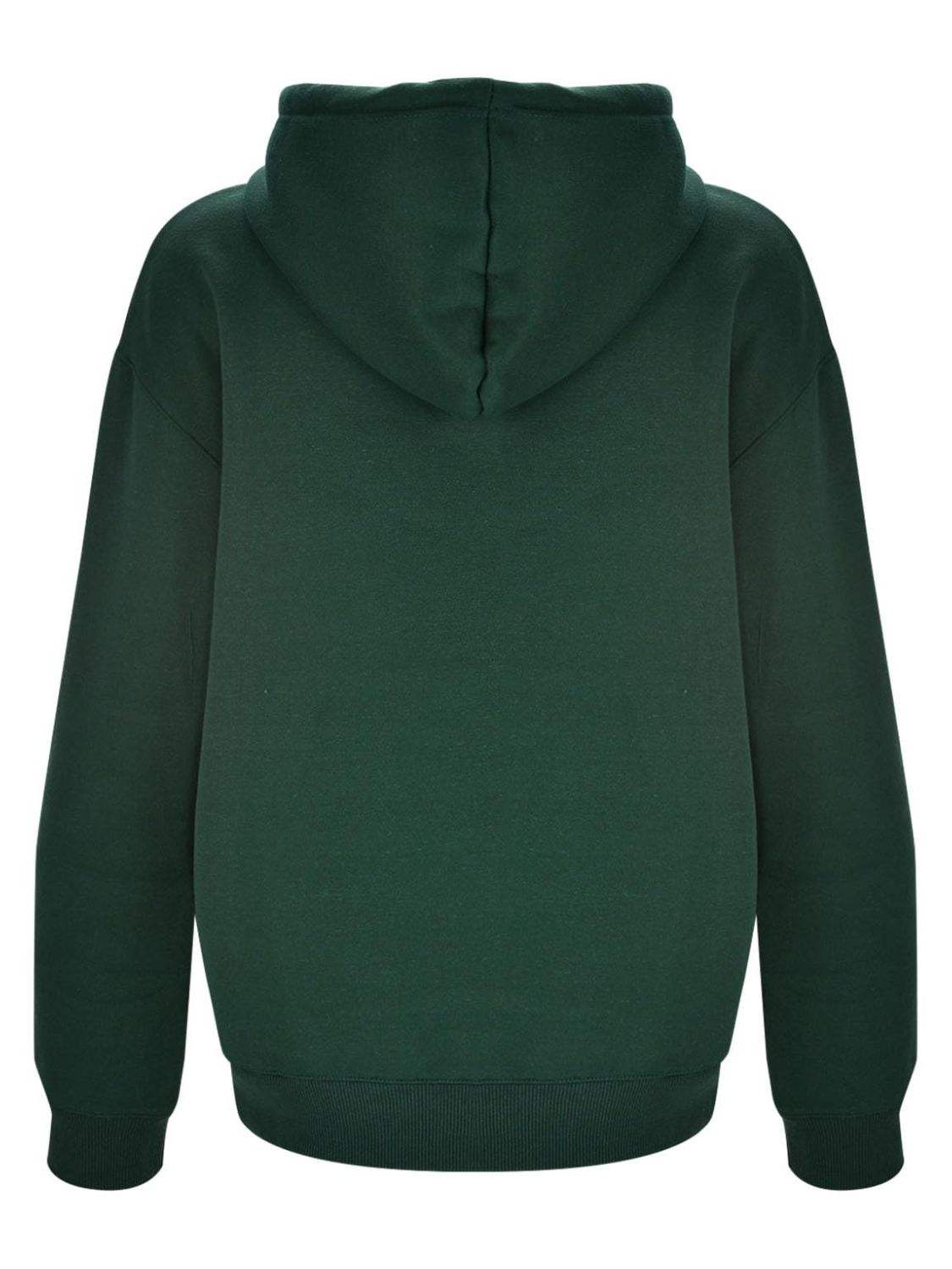 Letter Graphic Zip Up Long Sleeve Hooded Jacket - Trendsi - Flyclothing LLC