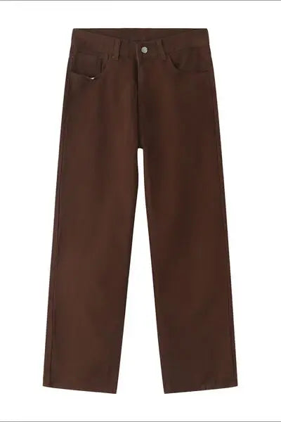Mid Rise Jeans with Pockets - Trendsi - Flyclothing LLC