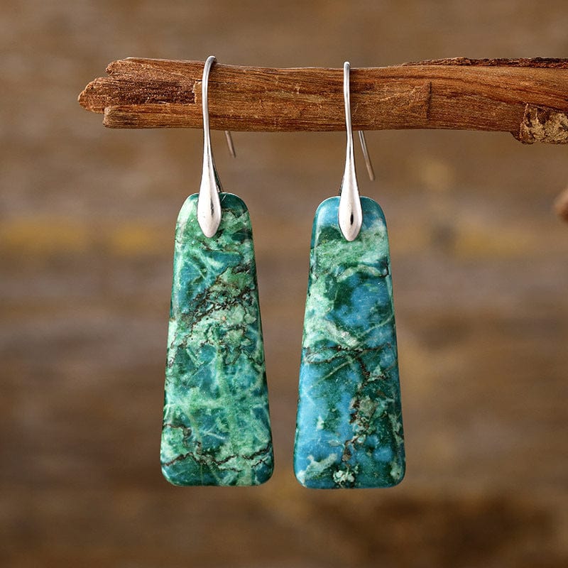 Copper Natural Stone Earrings - Trendsi