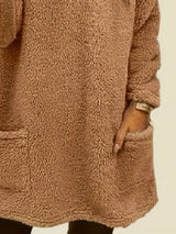Fleece Long Sleeve Sweatshirt - Trendsi - Flyclothing LLC