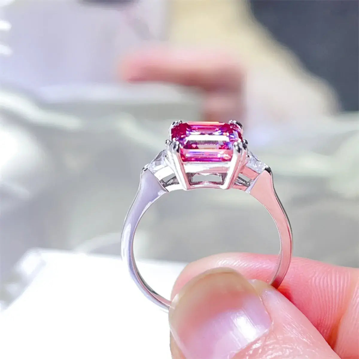3 Carat Moissanite 925 Sterling Silver Ring - Trendsi - Flyclothing LLC