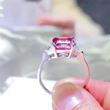 3 Carat Moissanite 925 Sterling Silver Ring - Trendsi - Flyclothing LLC