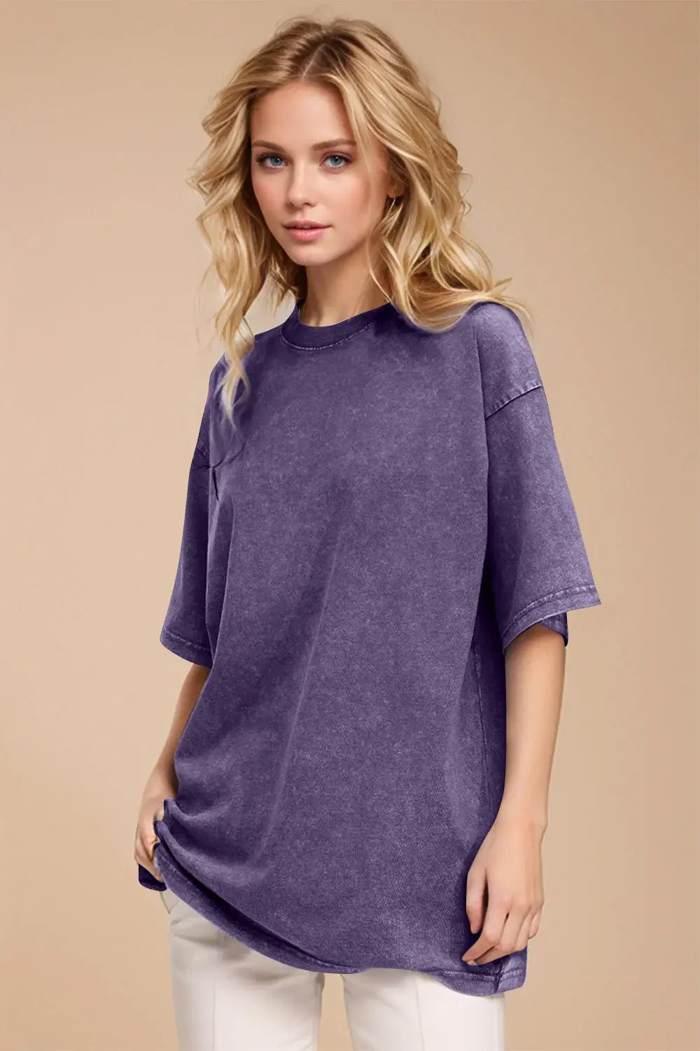 Basic Bae Round Neck Half Sleeve T-Shirt - ShopBasicbae - Flyclothing LLC