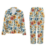 Baha Ranch Colores De Mexico Spring Florals Satin Pajamas