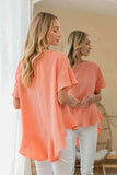 Sew In Love Round Neck Ruffled Top - Trendsi - Flyclothing LLC