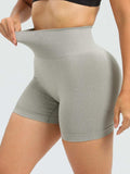 High Waist Active Shorts - Trendsi - Flyclothing LLC