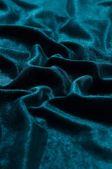 Notched Long Sleeve Velvet Top - Trendsi - Flyclothing LLC