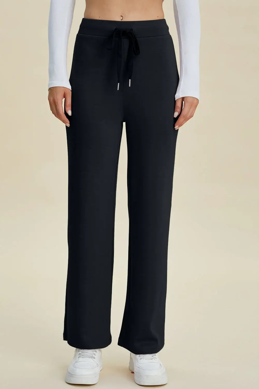 Basic Bae Full Size Air Scuba Drawstring Wide Leg Pants - ShopBasicbae - Flyclothing LLC