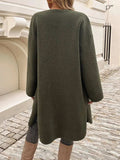 Devine Button Up Long Sleeve Coat - Trendsi - Flyclothing LLC
