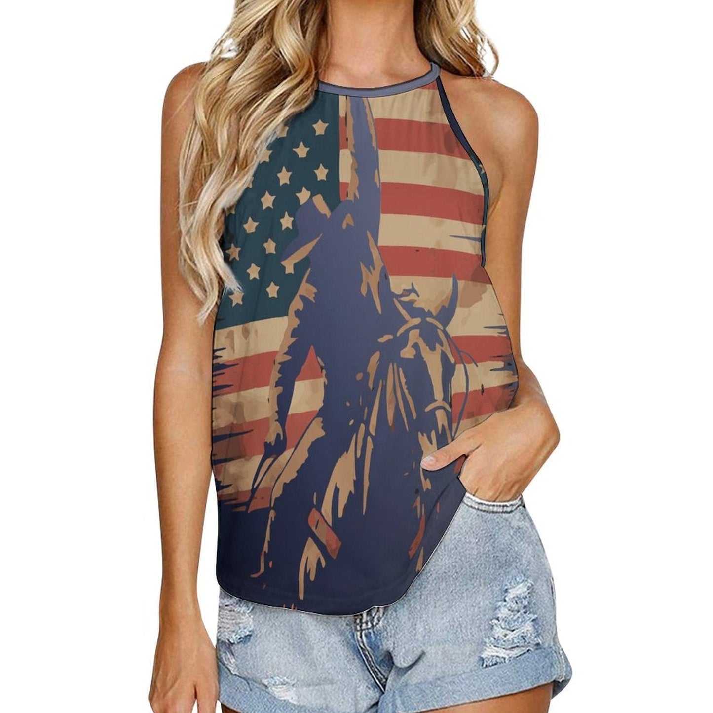 Baha Ranch American Cowboy Tank Top - Baha Ranch Western Wear - Flyclothing LLC