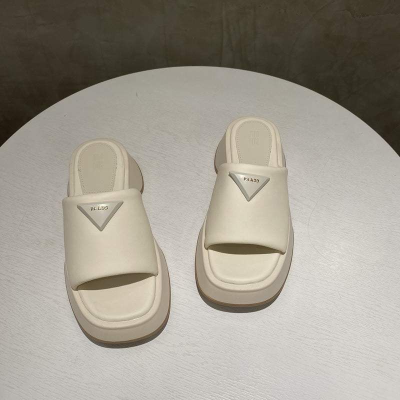 PU Leather Platform Sandals - Trendsi - Flyclothing LLC