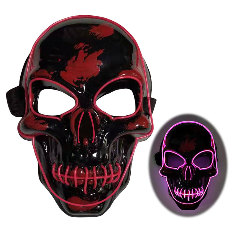Halloween Skeleton Mask LED Glow Scary Mask - My Store - Flyclothing LLC