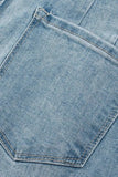 Button Fly High Waist Jeans - Trendsi - Flyclothing LLC