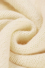 Openwork Wavy Striped Round Neck Sweater - Trendsi - Flyclothing LLC