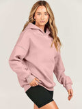 Dropped Shoulder Long Sleeve Hoodie - Trendsi - Flyclothing LLC