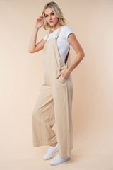 White Birch Sleeveless Wide Leg Jumpsuit Trendsi