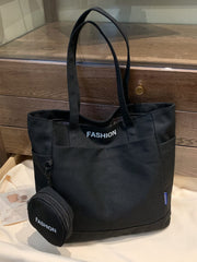 Canvas Tote Bag with Pouch - Trendsi