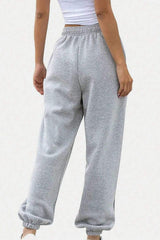 Elastic Waist Joggers with Pockets - Trendsi - Flyclothing LLC