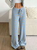 Tied Striped Wide Leg Pants - Trendsi - Flyclothing LLC
