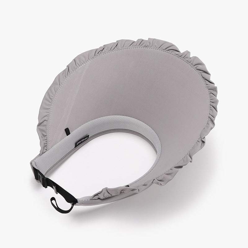 Frill Adjustable Ice Silk Sun Hat - Trendsi - Flyclothing LLC