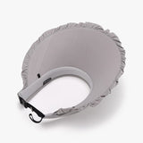 Frill Adjustable Ice Silk Sun Hat - Trendsi