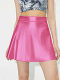 Ruched Mini Skirt with Zipper - Trendsi - Flyclothing LLC