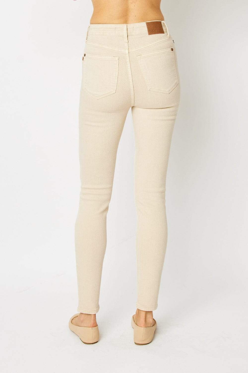 Judy Blue Full Size Garment Dyed Tummy Control Skinny Jeans - Trendsi - Flyclothing LLC