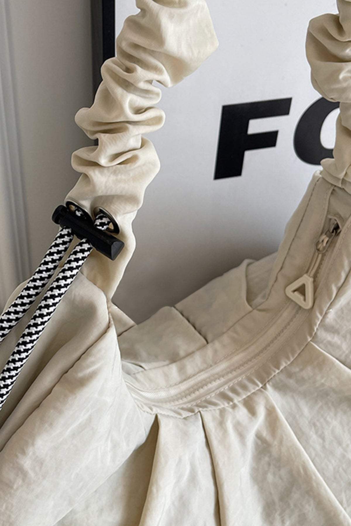 Drawstring Strap Ruched Crossbody Bag - Trendsi - Flyclothing LLC