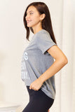Simply Love I'M NOT GETTING READY TODAY Graphic T-Shirt - Trendsi - Flyclothing LLC