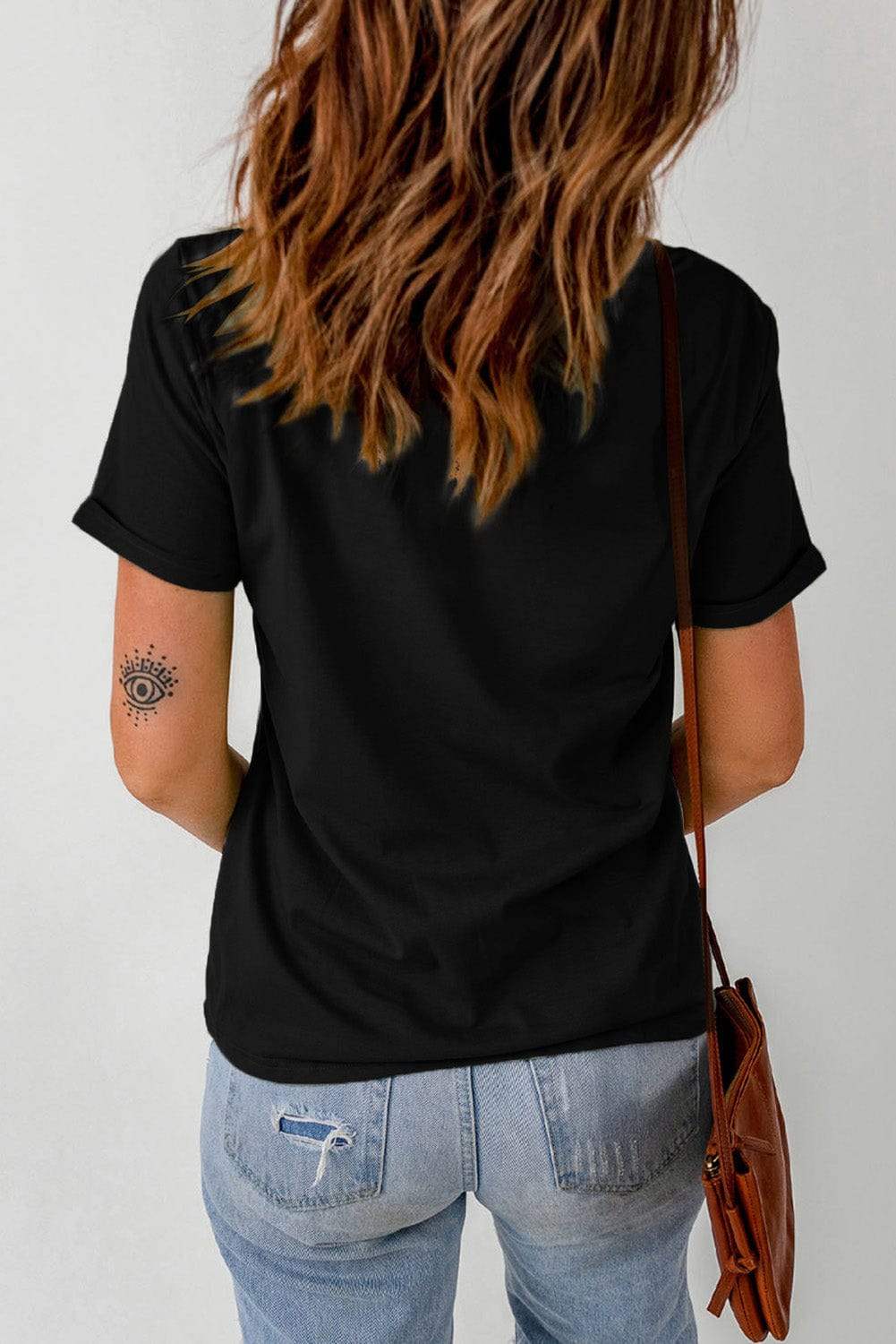 Graphic Round Neck Short Sleeve T-Shirt - Trendsi - Flyclothing LLC