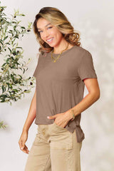 Basic Bae Full Size Round Neck Short Sleeve T-Shirt - ShopBasicbae - Flyclothing LLC