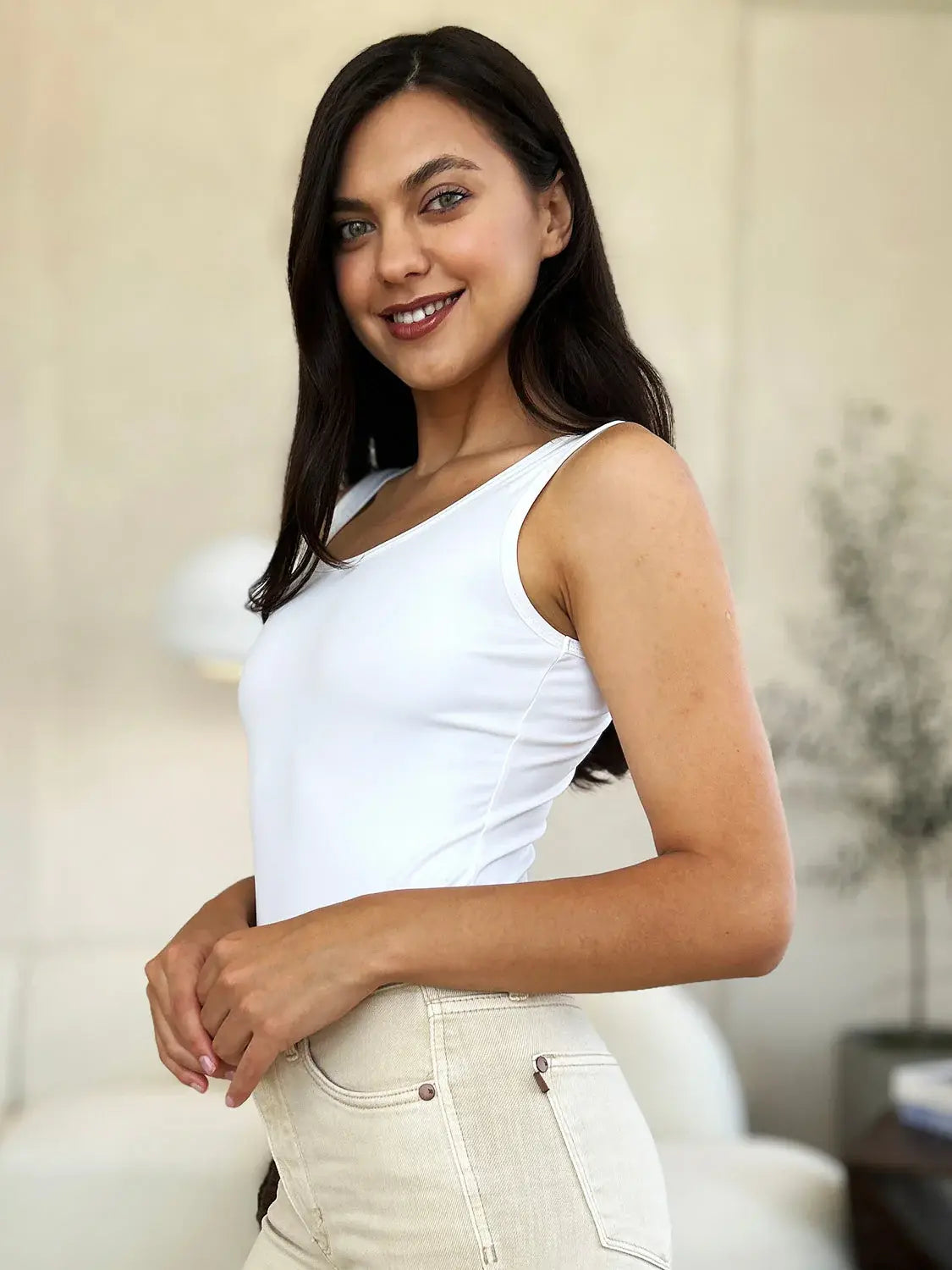 Basic Bae Full Size Square Neck Sleeveless Bodysuit - ShopBasicbae - Flyclothing LLC