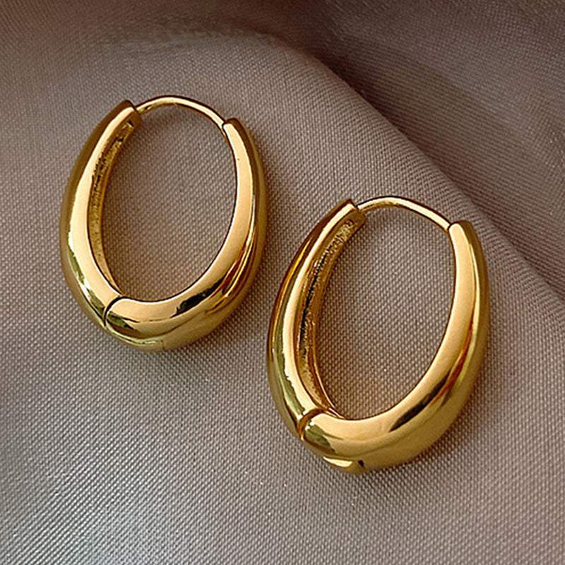 Minimalist Versatile Square Earrings, Fashion Commuter Ear Jewelry, Teardrop Hoop Earrings, Women Huggie Earrings, Vintage Costume Jewelry Wholesale - My Store - Flyclothing LLC