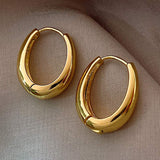 Minimalist Versatile Square Earrings, Fashion Commuter Ear Jewelry, Teardrop Hoop Earrings, Women Huggie Earrings, Vintage Costume Jewelry Wholesale - My Store - Flyclothing LLC